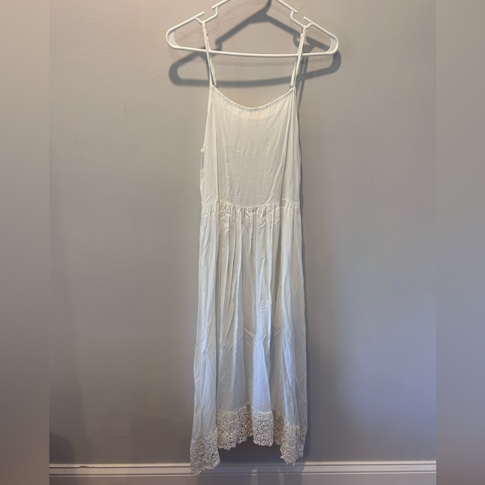 Free People Intimately White Sheer Maxi Lace Dress NWOT